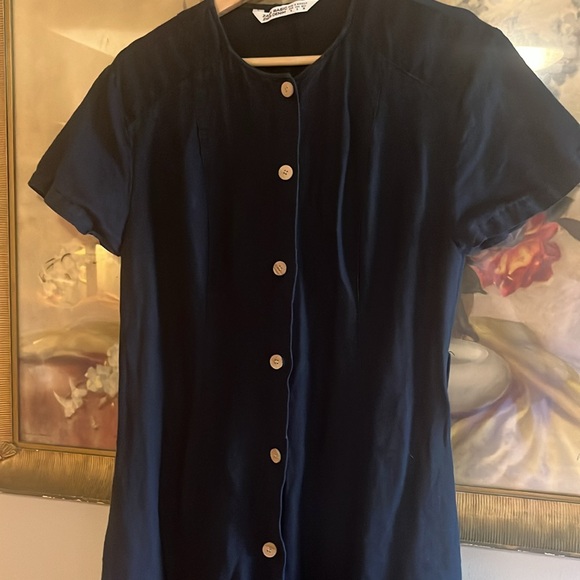 Zara Basic Linen Button Down Midi Dress - Picture 6 of 7